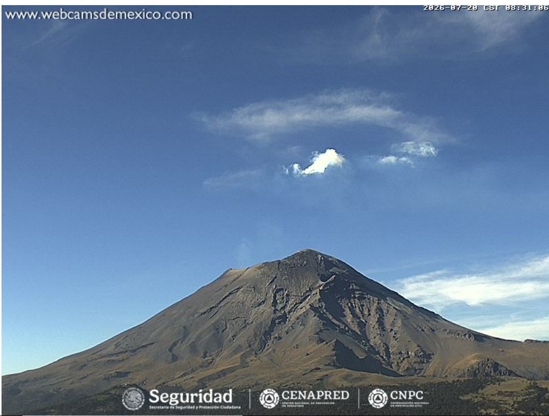 REPORTE MONITOREO DEL VOLCÁN POPOCATÉPETL