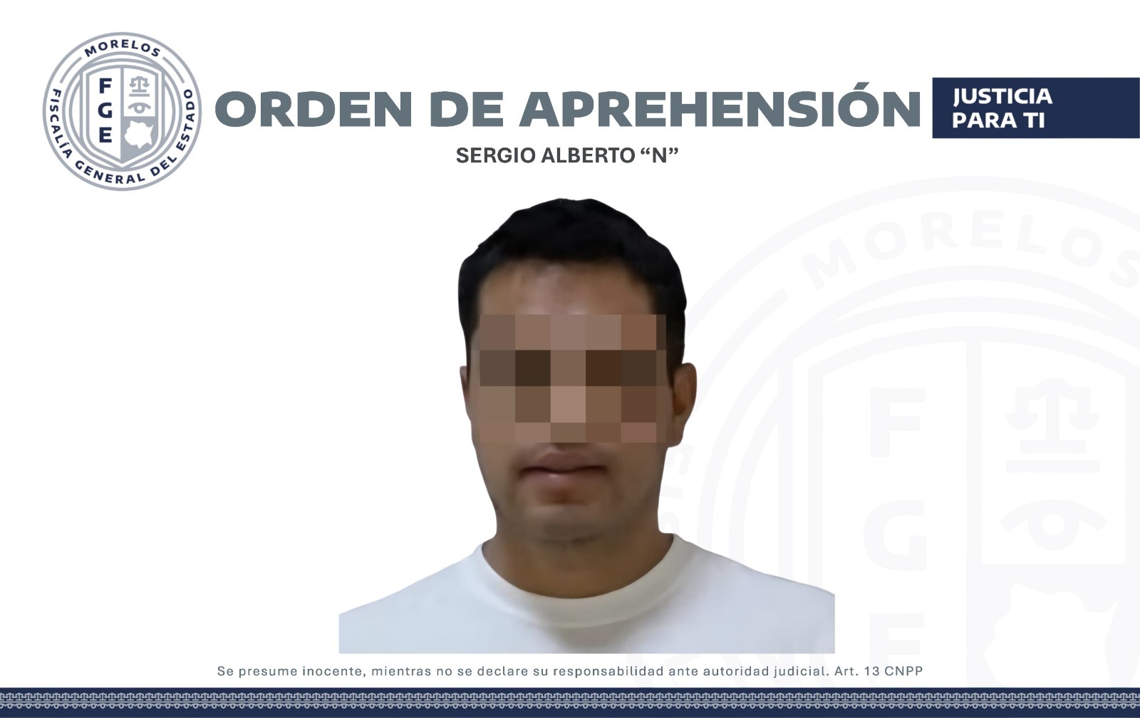 EJECUTAN APREHENSIÓN DE MASCULINO POR LESIONES CALIFICADAS Y VIOLENCIA FAMILIAR