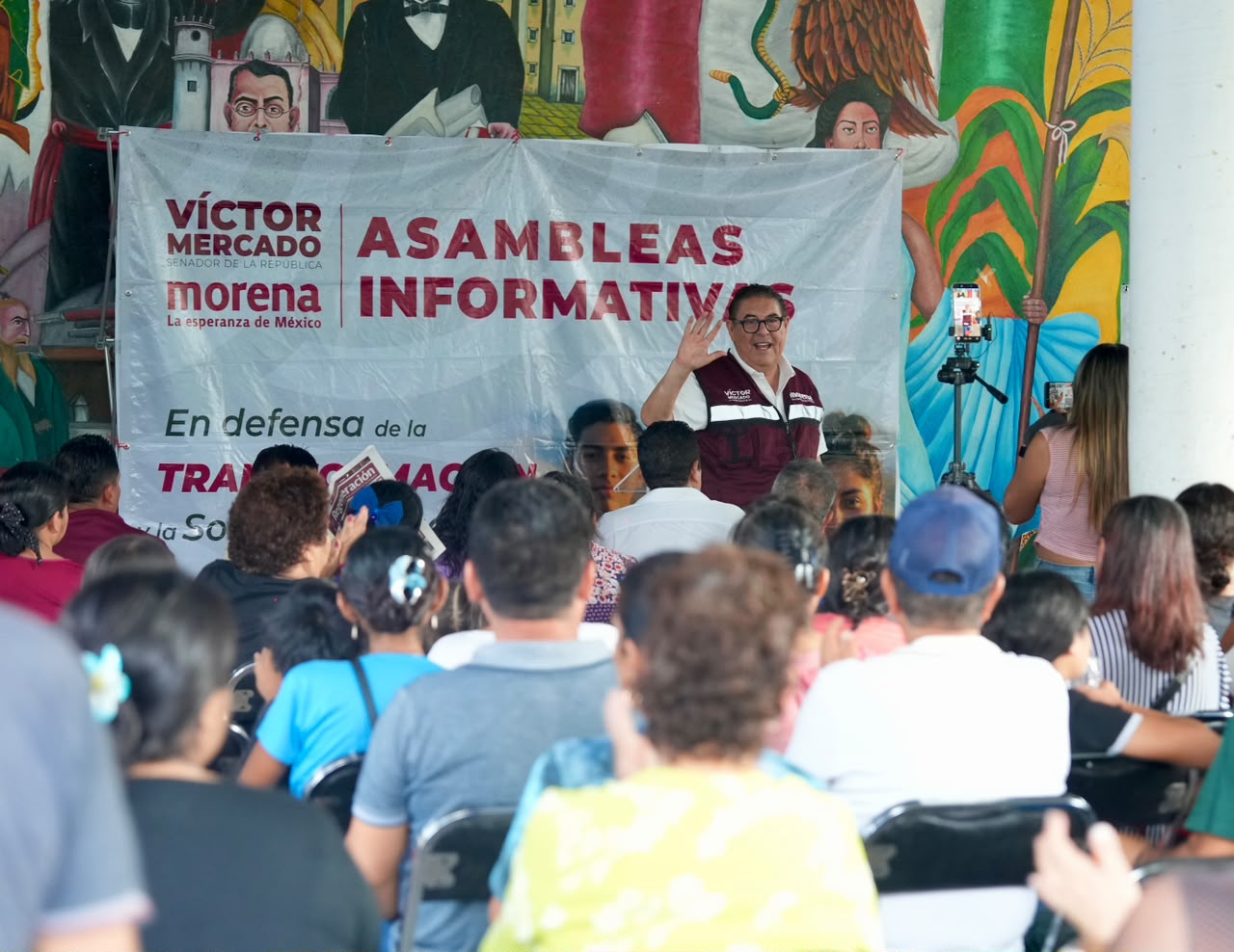 VÍCTOR MERCADO CONVOCA EN TEMIXCO A FORTALECER LA DEFENSA DE LA SOBERANÍA NACIONAL