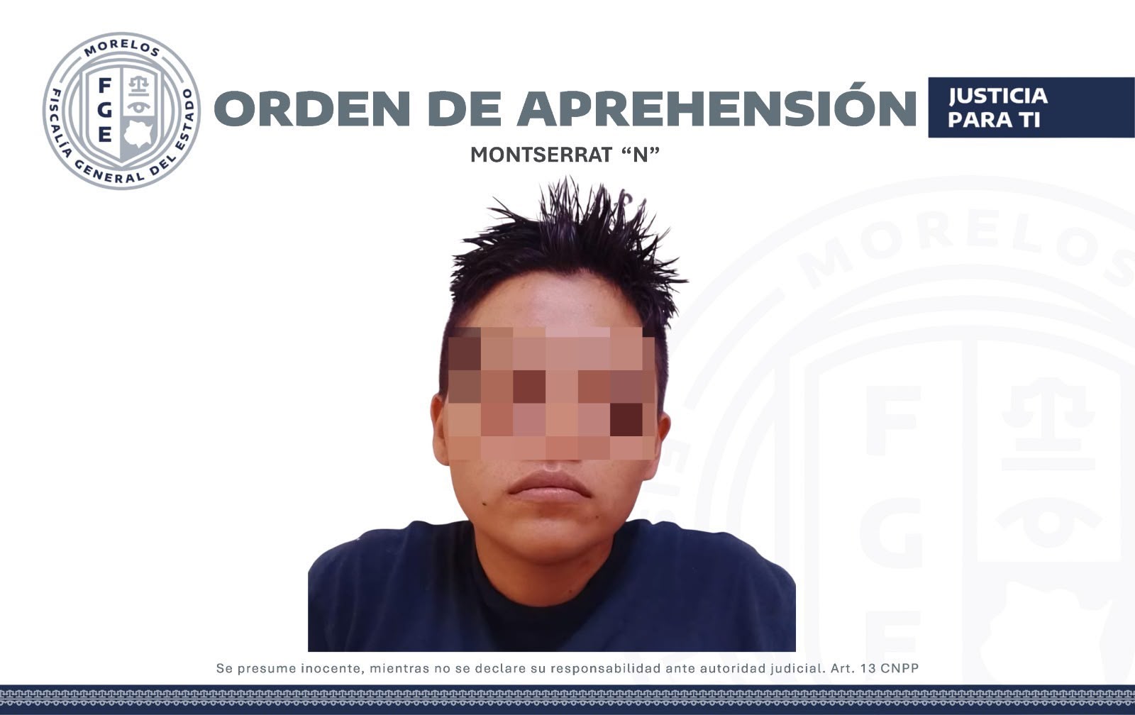MUJER APREHENDIDA POR ROBO CALIFICADO A COMERCIO EN TEMIXCO