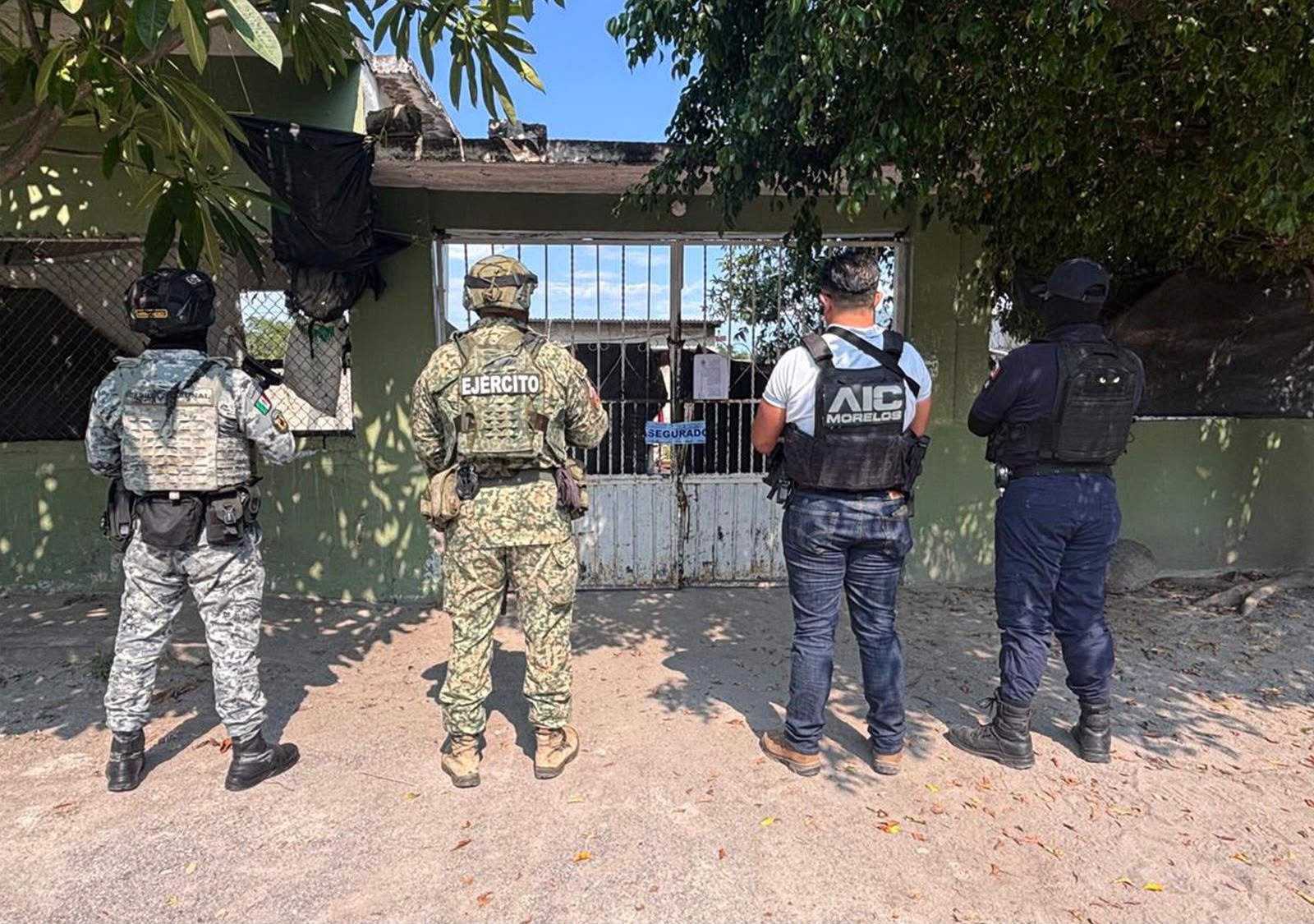 AIC CATEA VIVIENDA PRESUNTAMENTE UTILIZADA PARA LA DISTRIBUCIÓN DE DROGAS EN TLALTIZAPÁN