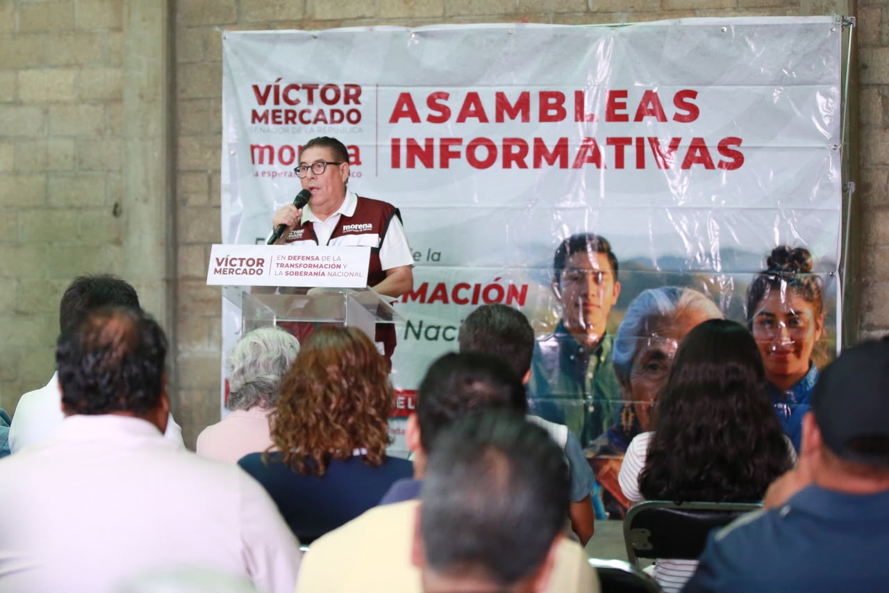 DESDE AHUATEPEC, VÍCTOR MERCADO LLAMA A FORTALECER LA SOBERANÍA NACIONAL