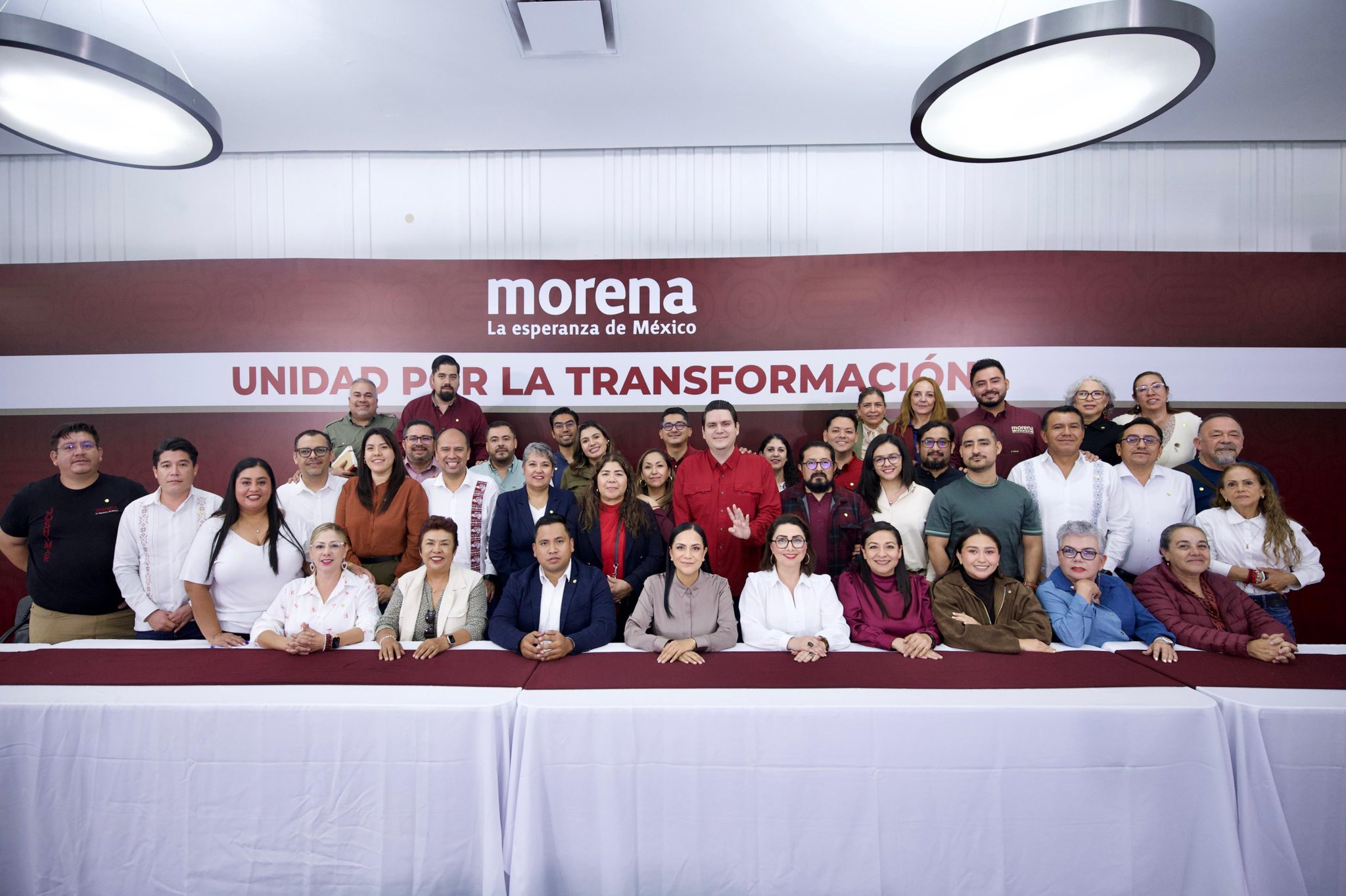 Ariadna Montiel se reúne con presidentes de comités estatales de Morena para fortalecer trabajo territorial; acudió la dirigente en Morelos, Mirsa Maldonado