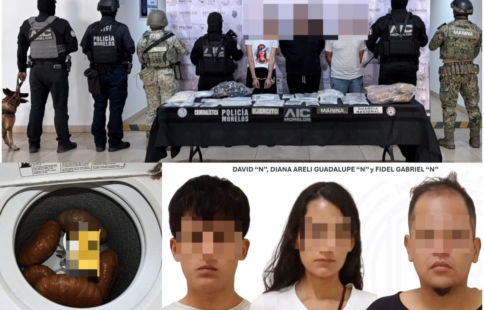 COE CATEA VIVIENDA EN TEMIXCO Y DETIENE A TRES PERSONAS PRESUNTAMENTE POR VENTA DE DROGAS