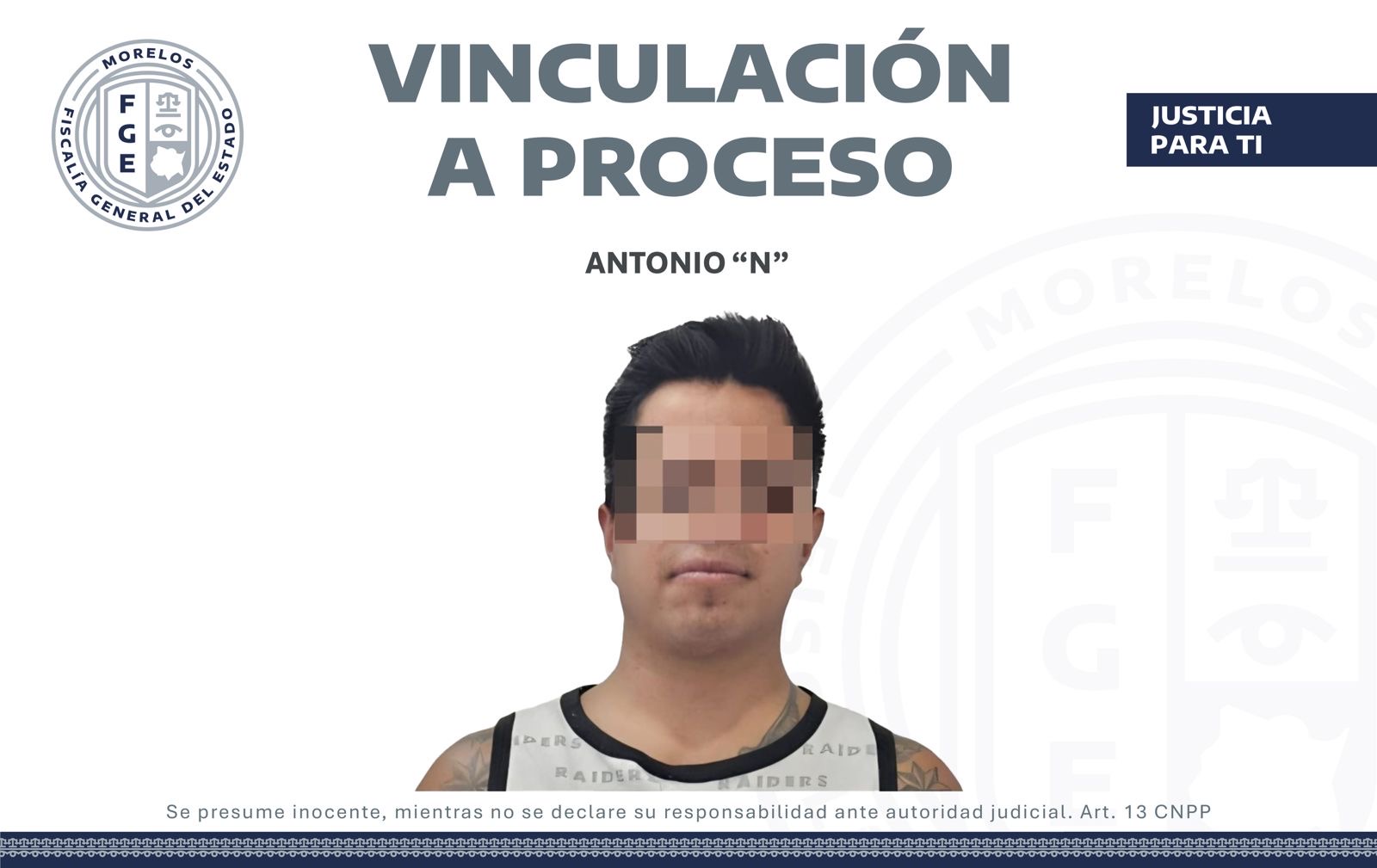 VINCULADO A PROCESO POR VIOLACIÓN Y VIOLENCIA FAMILIAR EN TLALNEPANTLA