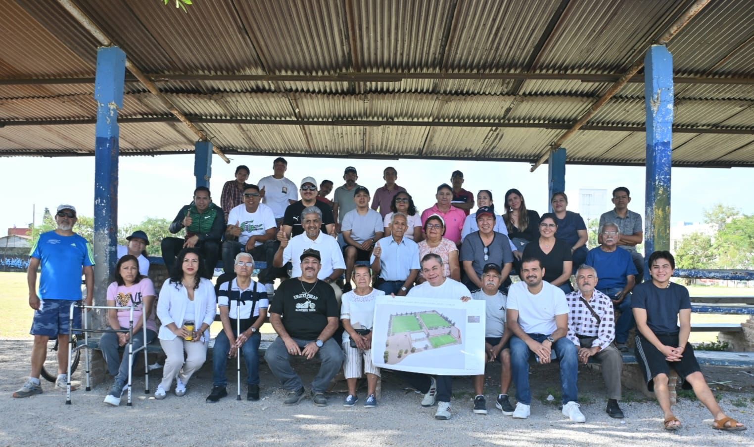 DIPUTADO RAFAEL REYES GESTIONA LA REHABILITACIÓN DE LA UNIDAD DEPORTIVA EN LA COLONIA MOCTEZUMA DE JIUTEPEC