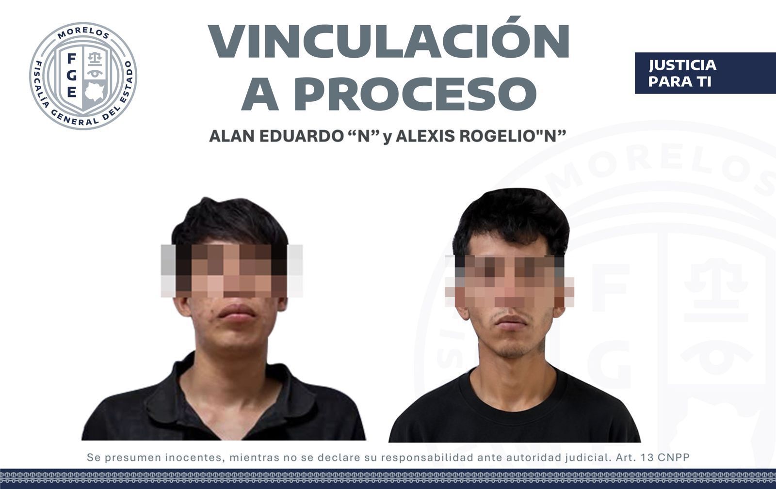 VINCULADOS A PROCESO POR ROBO DE VEHÍCULO AUTOMOTOR AGRAVADO EN CUERNAVACA