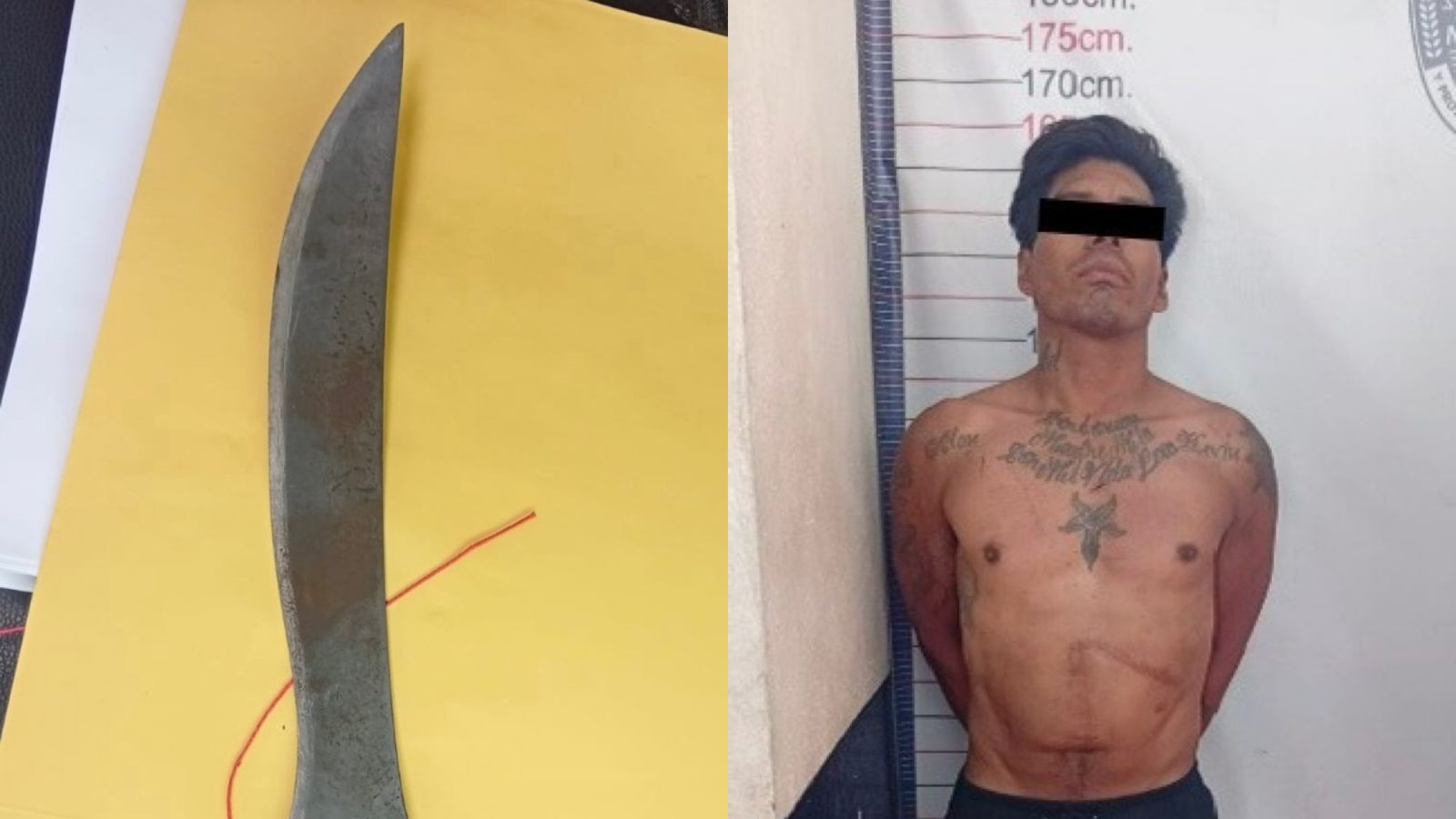 Detienen a hombre con un cuchillo tras presuntamente amenazar a personas en Atlatlahucan