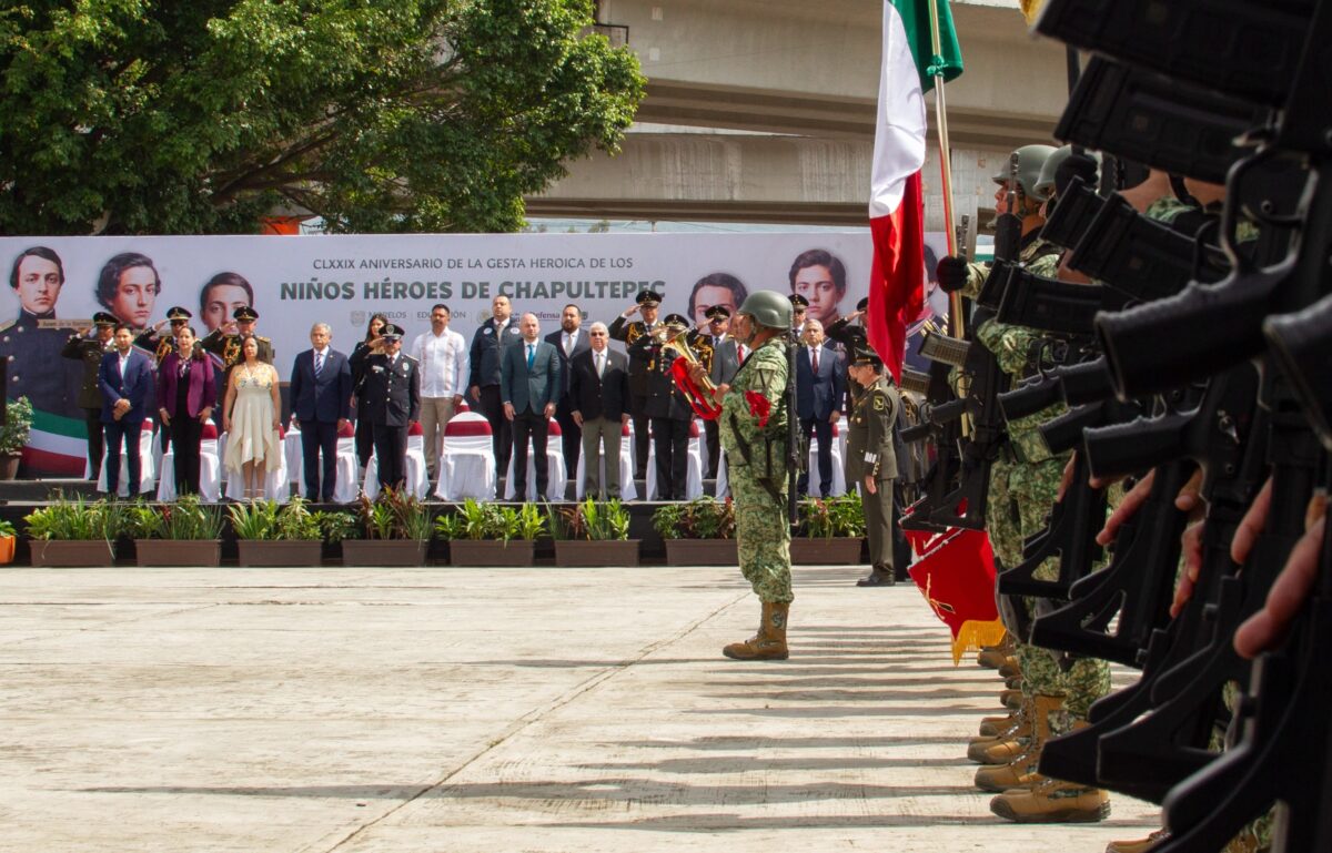 Gobierno de Morelos conmemora a los Niños Héroes y llama a fortalecer la unidad institucional