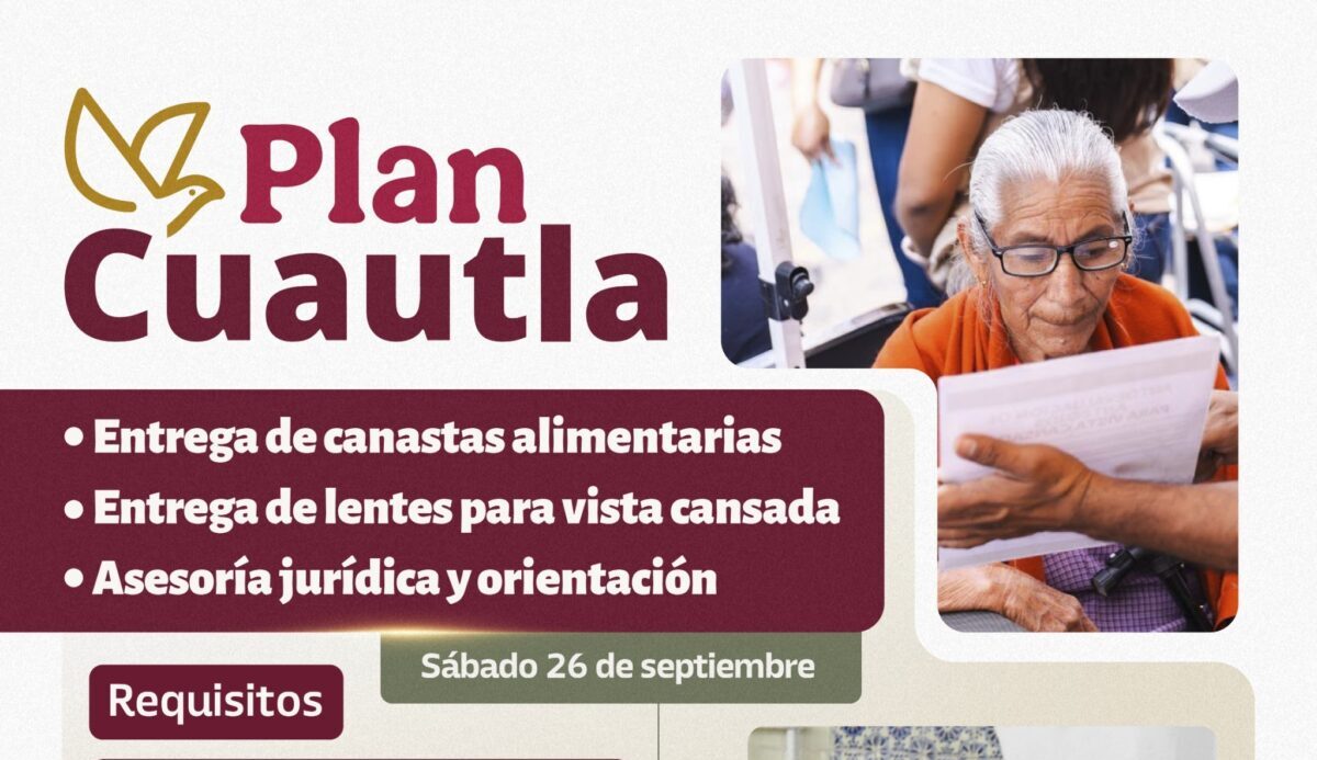 SEDIF llevará canastas alimentarias, lentes y apoyos de asistencia a la octava jornada del Plan Cuautla