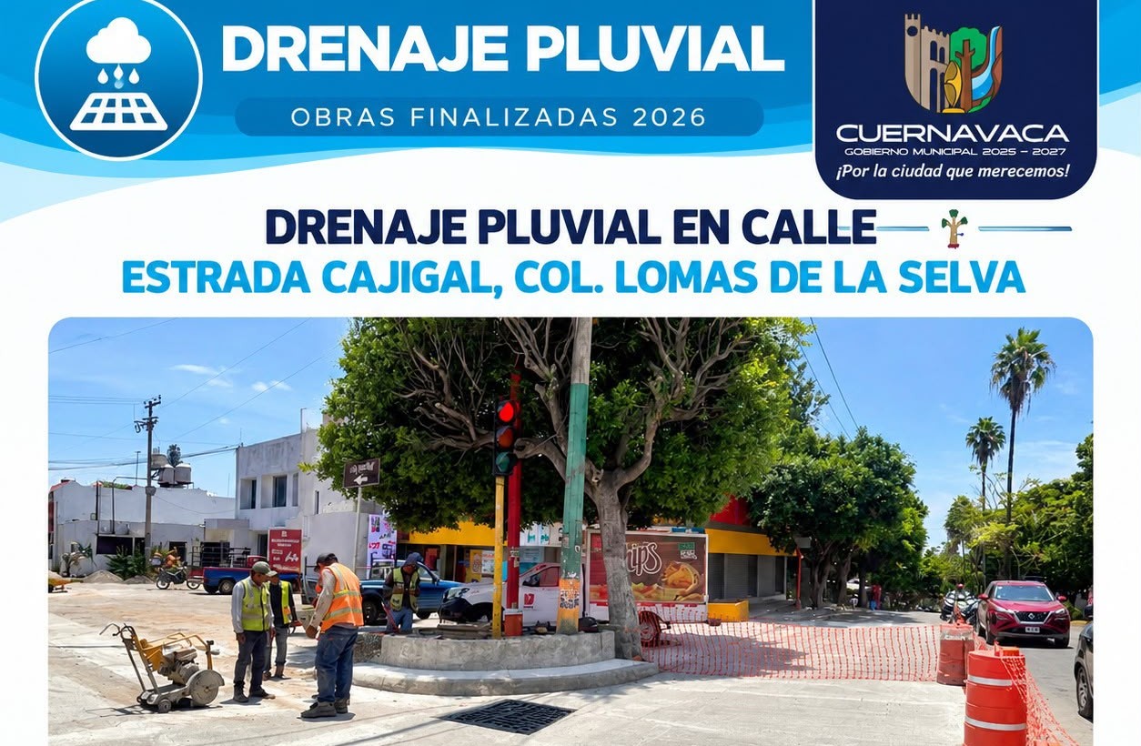 Cuernavaca concluye 29 de 63 obras públicas con inversión autorizada de más de 225 mdp