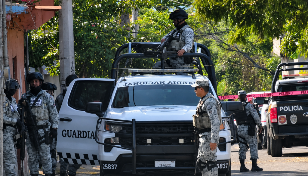 Operativo de la Guardia Nacional en la Calle
