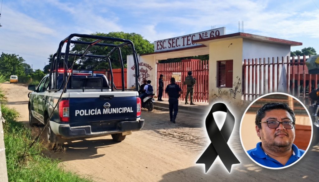 Entrada escolar con homenaje y policía municipal