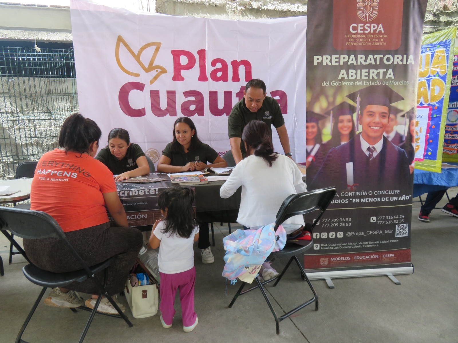 Plan Cuautla lleva opciones educativas, capacitación laboral y actividades comunitarias a la colonia Malena Lara