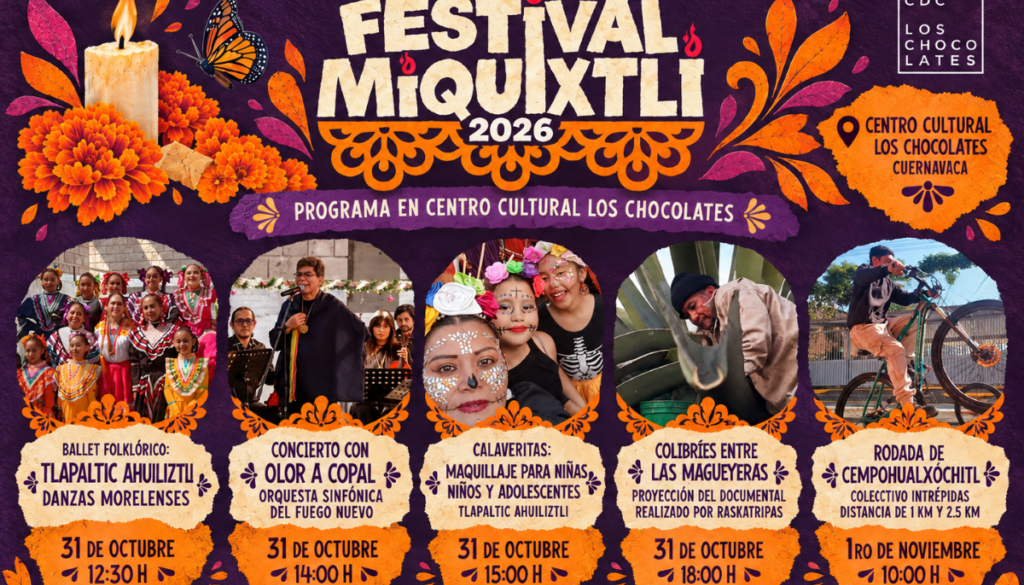 Festival Miquixtli 2026 en Cuernavaca