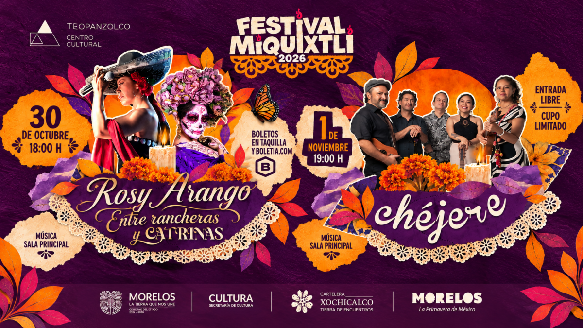 Rosy Arango y Chéjere llevarán rancheras, son jarocho y ritmos afrolatinos al Miquixtli 2026