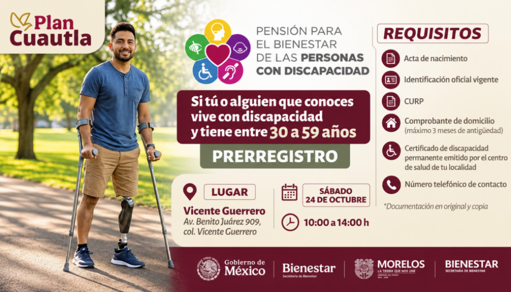 Plan Cuautla_ Pensión para Discapacidad