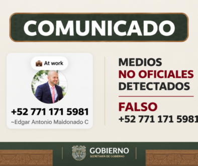Comunicado oficial sobre medios no oficiales