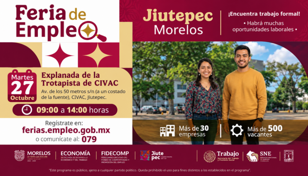 Feria de Empleo Jiutepec Morelos