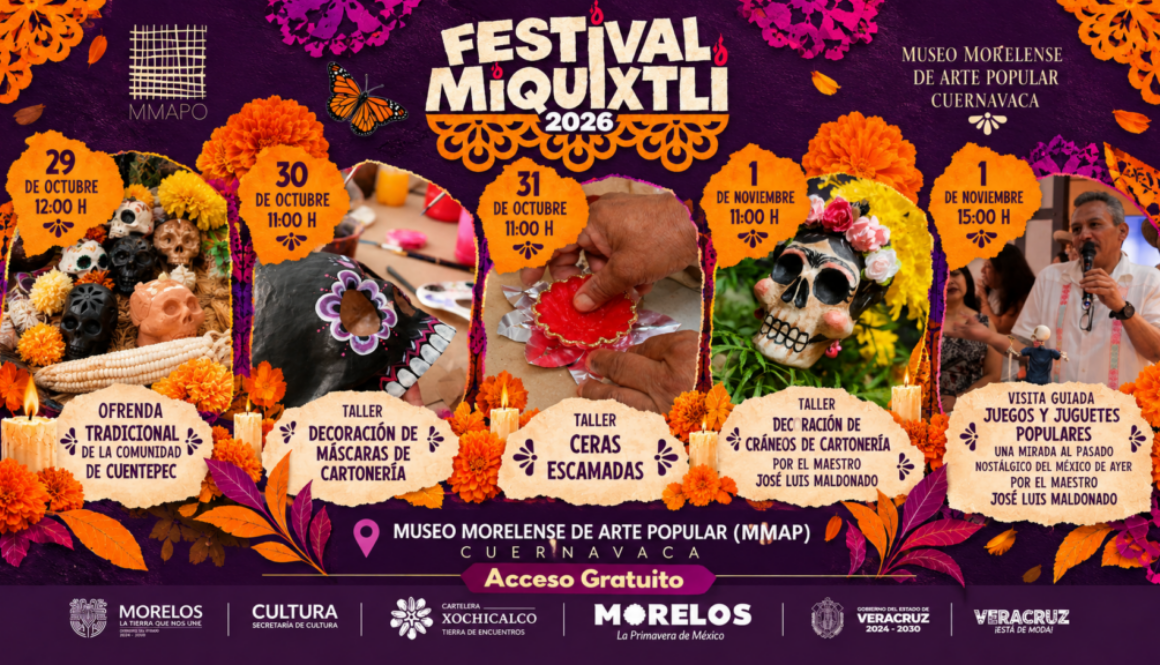 MMAPO exhibirá ofrenda tradicional de Cuentepec y ofrecerá talleres gratuitos durante Miquixtli 2026
