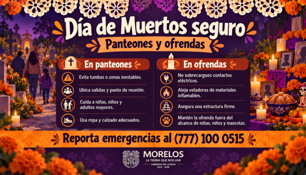 Día de Muertos seguro_ panteones y ofrendas