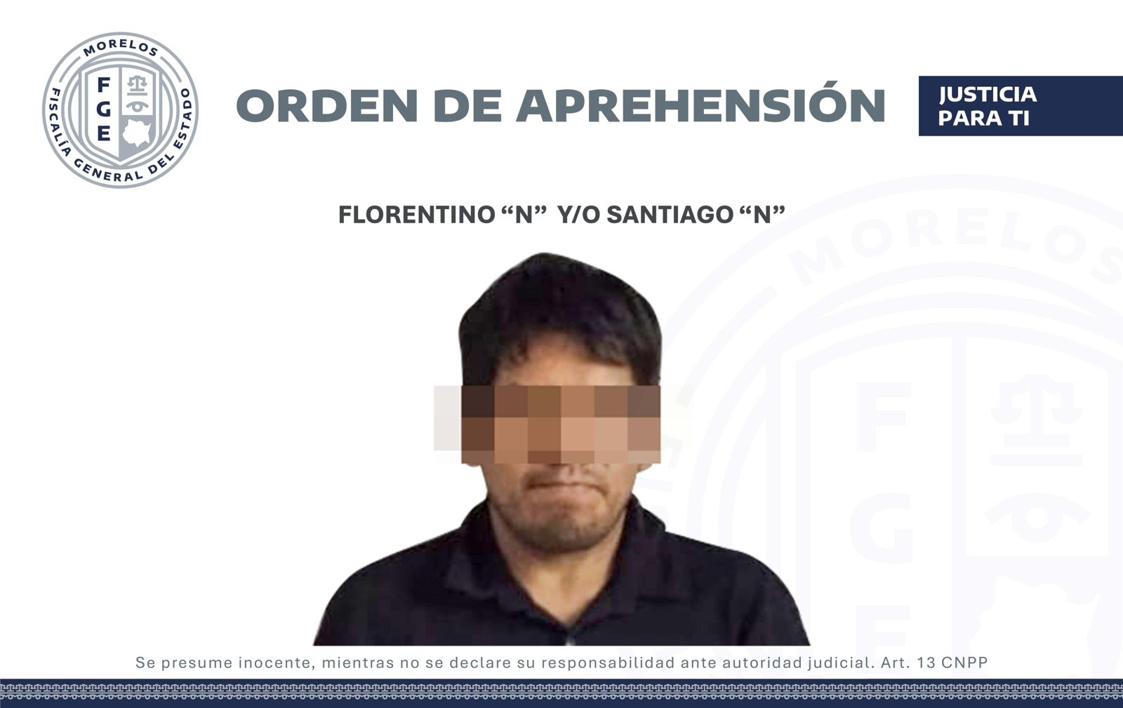 Aprehenden a Florentino “N” y/o Santiago “N” por presuntamente atacar con arma blanca a un hombre en Zacatepec