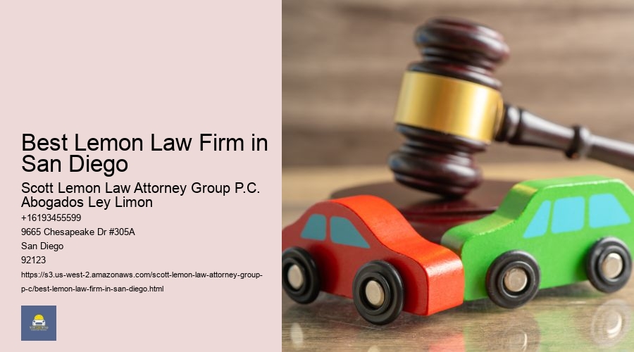 Best Lemon Law Firm in San Diego
