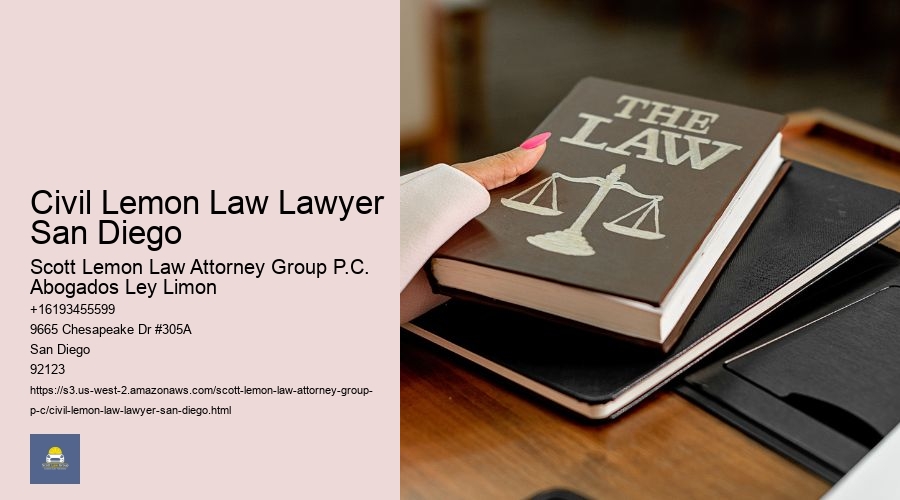 Civil Lemon Law Lawyer San Diego