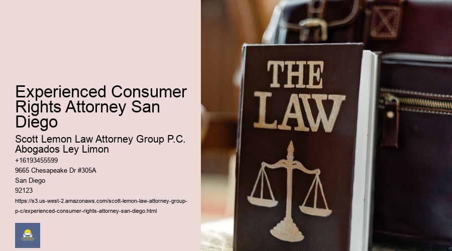 Experienced Consumer Rights Attorney San Diego