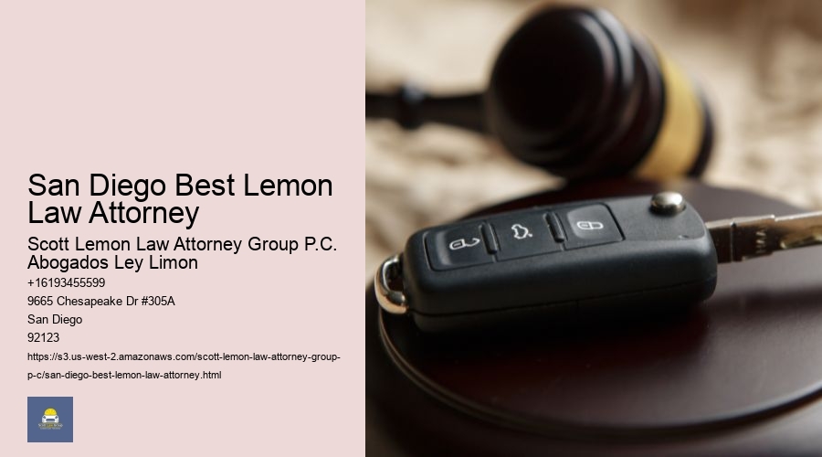 San Diego Best Lemon Law Attorney