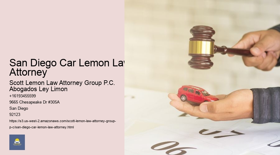 San Diego Car Lemon Law Attorney