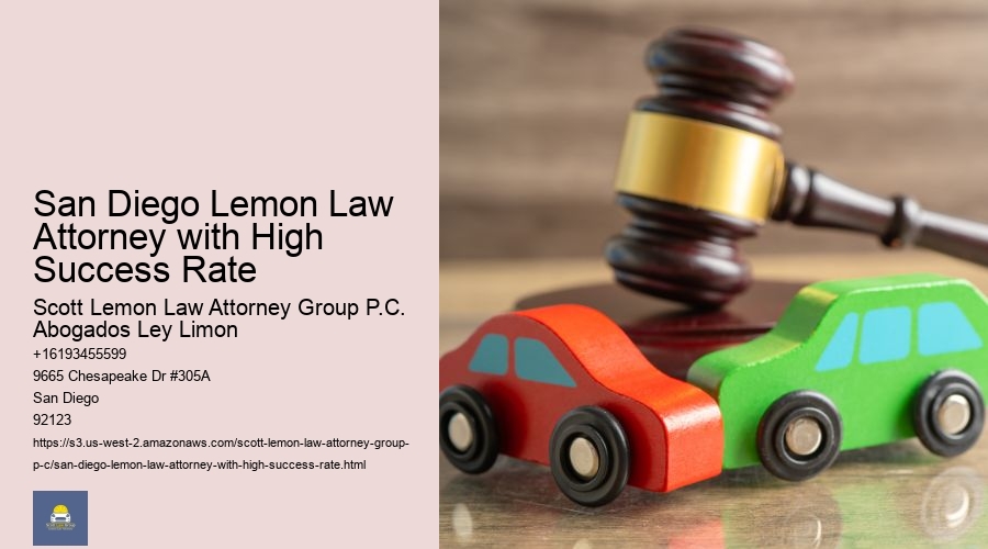 San Diego Lemon Law Attorney with High Success Rate