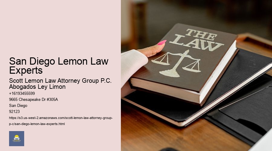 San Diego Lemon Law Experts