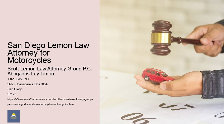 San Diego Lemon Law Attorney for Motorcycles