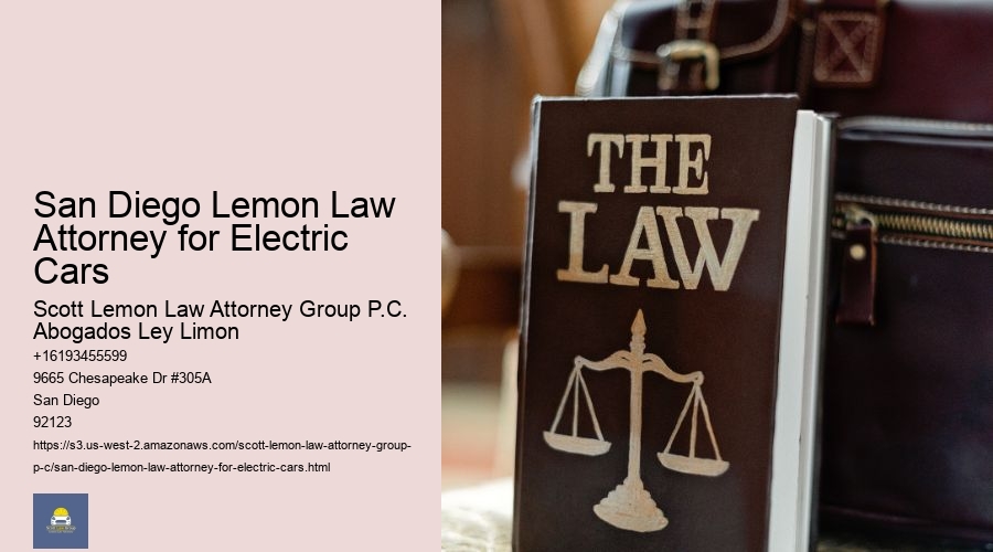San Diego Lemon Law Attorney for Electric Cars