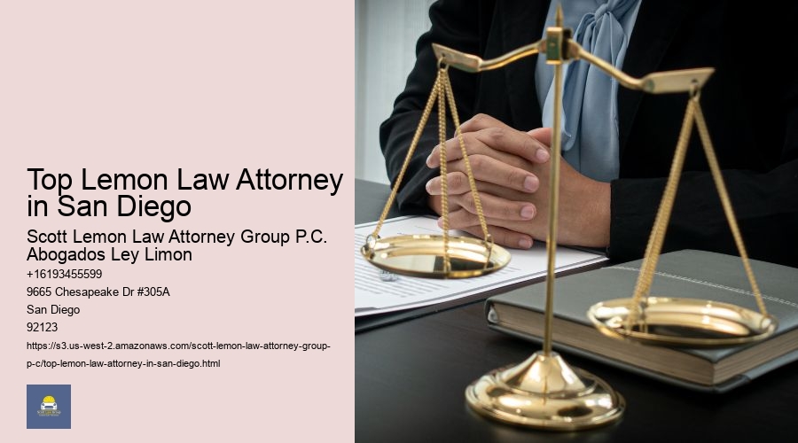 Top Lemon Law Attorney in San Diego
