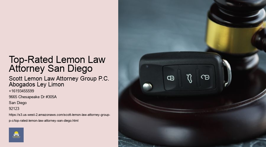 Top-Rated Lemon Law Attorney San Diego