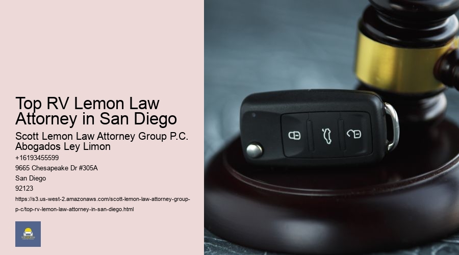 Top RV Lemon Law Attorney in San Diego