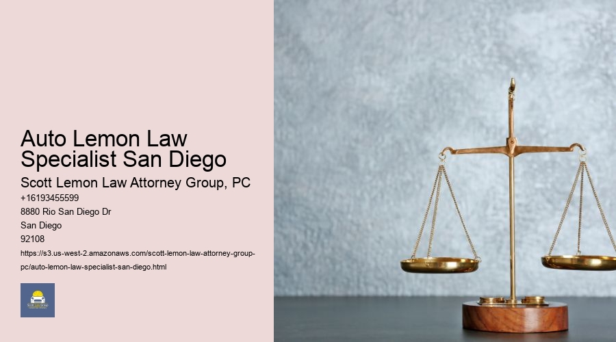 Auto Lemon Law Specialist San Diego