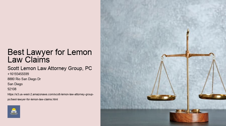 Best Lawyer for Lemon Law Claims