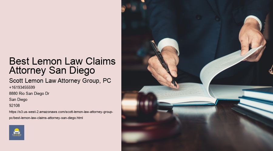 Best Lemon Law Claims Attorney San Diego