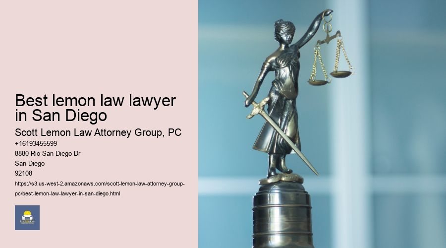 best lemon law lawyer in San Diego