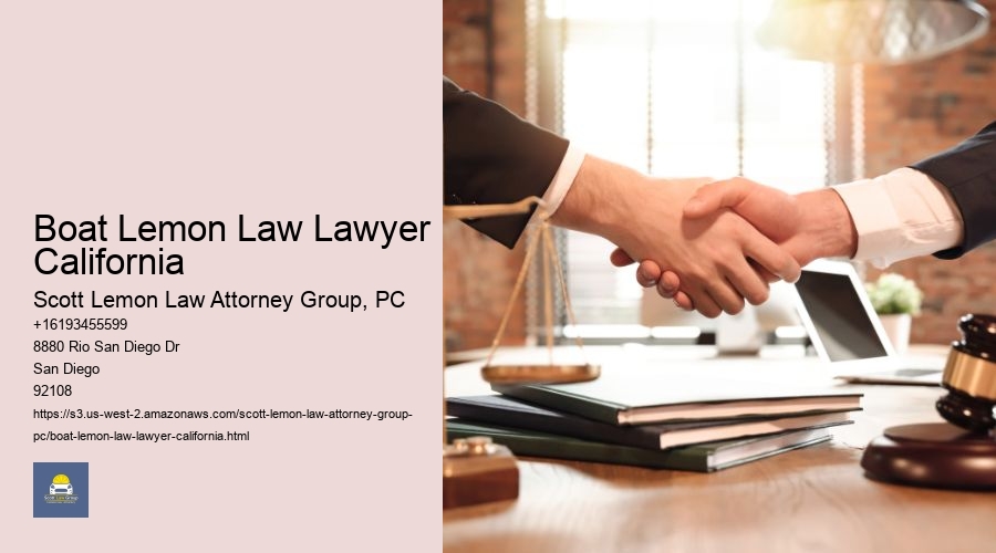 Boat Lemon Law Lawyer California