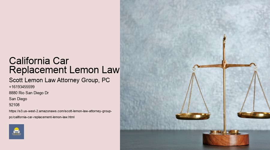 California Car Replacement Lemon Law