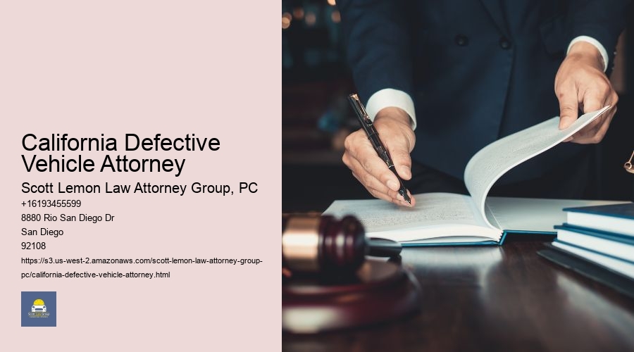California Defective Vehicle Attorney