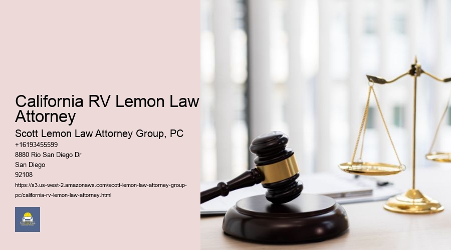 California RV Lemon Law Attorney