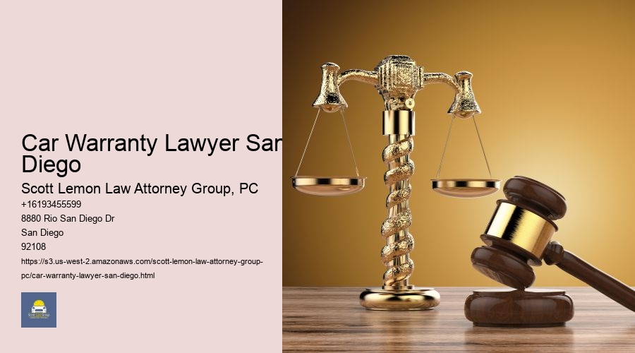 Car Warranty Lawyer San Diego