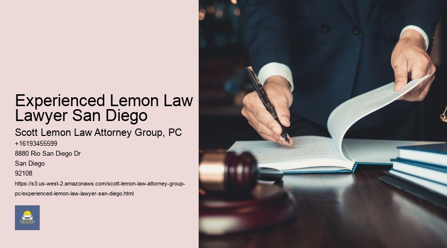 Experienced Lemon Law Lawyer San Diego