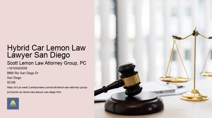 Hybrid Car Lemon Law Lawyer San Diego
