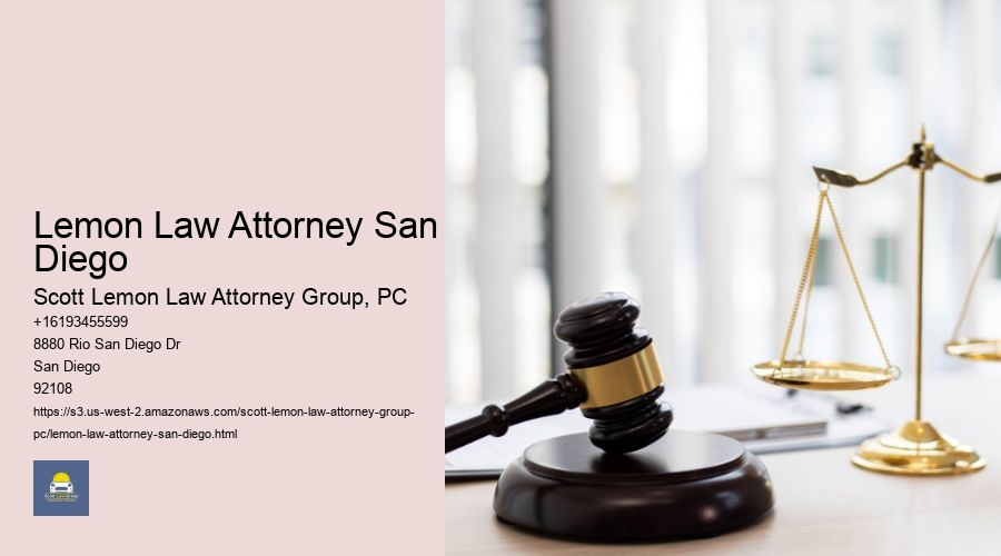 Lemon Law Attorney San Diego